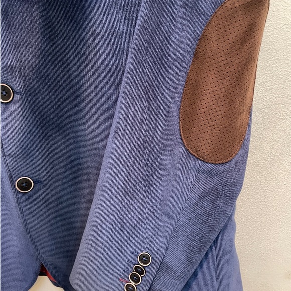 Blue Corduroy English Laundry Sport Coat / Blazer - Picture 4 of 11